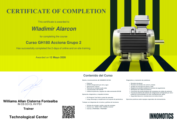 Certificado VDF Siemens